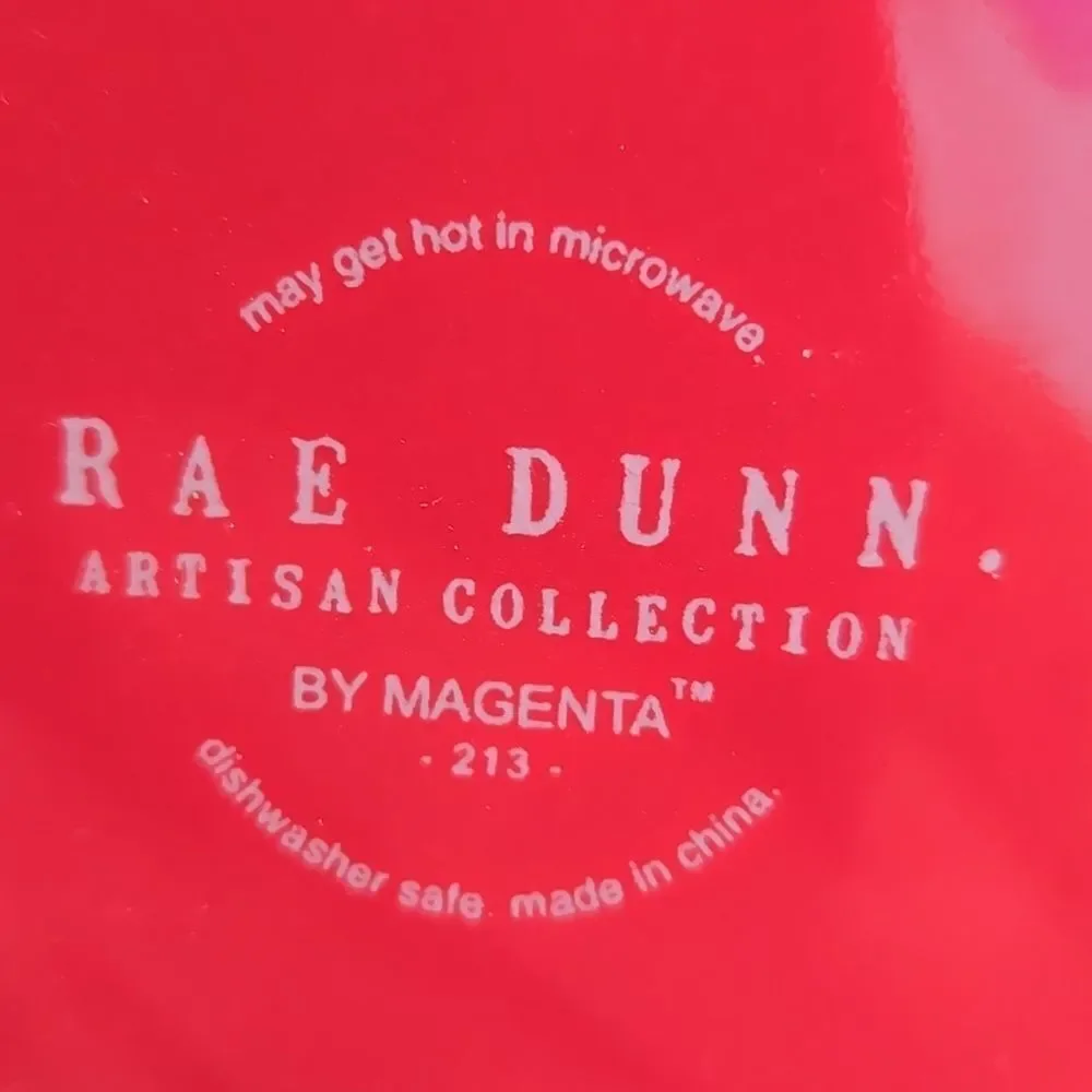 Rae Dunn #1 Teacher Gift Mug Apple Pencil‎ Lid Red Academia Coffee NWT